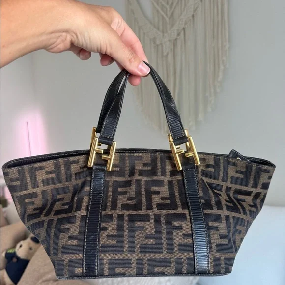 Authentic Fendi Zucca Bag FF Monogram Vintage - Picture 5 of 11
